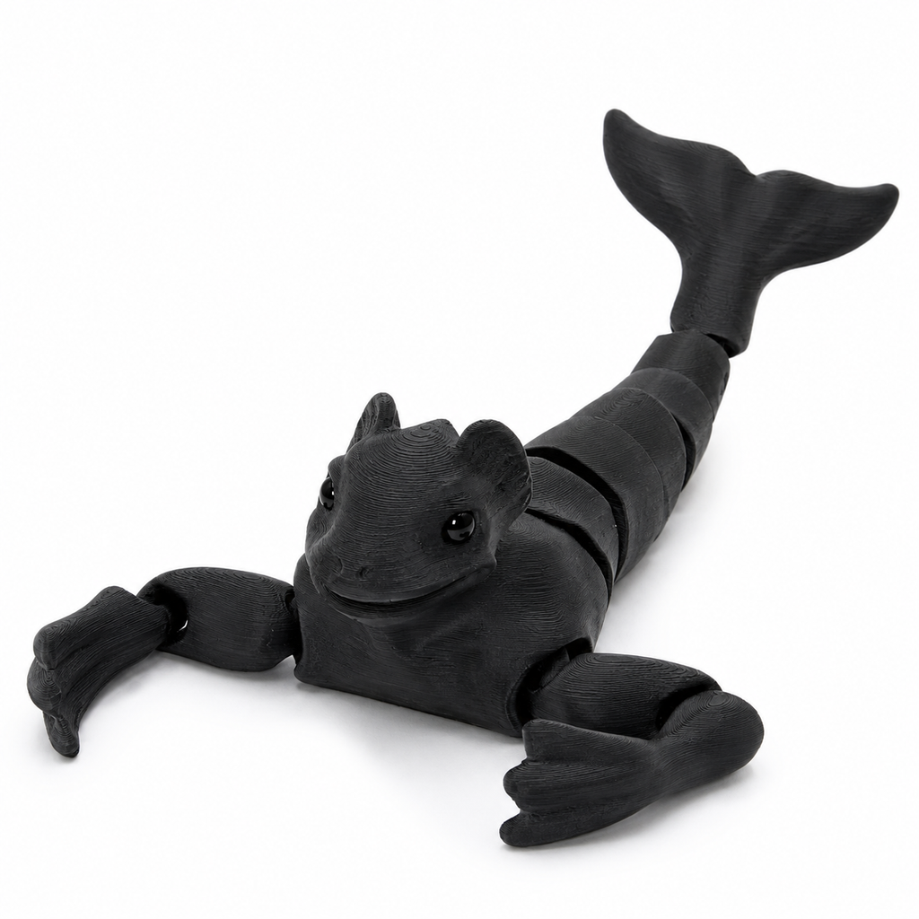 Ningen Articulated Fidget Toy — 3D Printed Antarctic Cryptid Figure