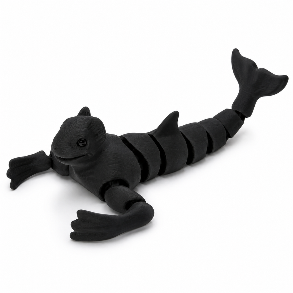 Ningen Articulated Fidget Toy — 3D Printed Antarctic Cryptid Figure