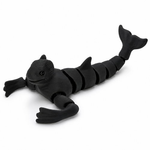 Ningen Articulated Fidget Toy — 3D Printed Antarctic Cryptid Figure