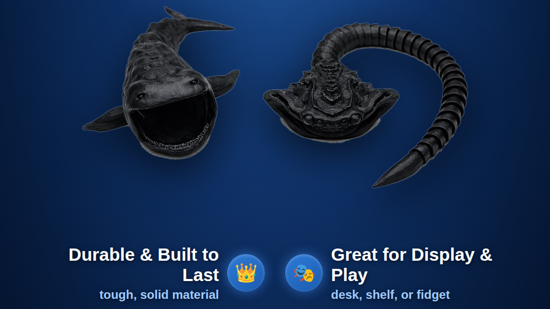 Bloop vs El Gran Maja Sea Creature Toys, 2-Pack